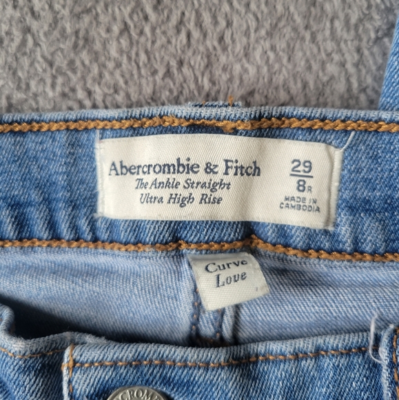 Abercrombie and fitch 90s straight leg ripped jeans - Picture 2 of 6